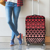 Maori Niho Taniwha Te Wheiao Luggage Cover Terracotta LT7 - Polynesian Pride