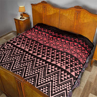 Maori Niho Taniwha Te Wheiao Quilt Terracotta - Polynesian Pride