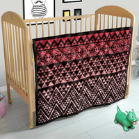 Maori Niho Taniwha Te Wheiao Quilt Terracotta - Polynesian Pride