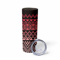 Maori Niho Taniwha Te Wheiao Skinny Tumbler Terracotta - Polynesian Pride