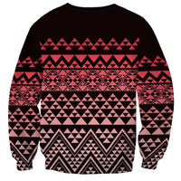 Maori Niho Taniwha Te Wheiao Sweatshirt Terracotta LT7 - Polynesian Pride