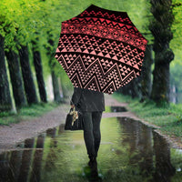 Maori Niho Taniwha Te Wheiao Umbrella Terracotta - Polynesian Pride