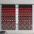 Maori Niho Taniwha Te Wheiao Window Curtain Terracotta - Polynesian Pride