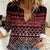 Maori Niho Taniwha Te Wheiao Women Casual Shirt Terracotta - Polynesian Pride