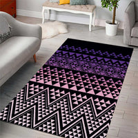 Maori Niho Taniwha Te Wheiao Area Rug Waiporoporo LT7 - Polynesian Pride