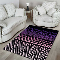 Maori Niho Taniwha Te Wheiao Area Rug Waiporoporo LT7 - Polynesian Pride