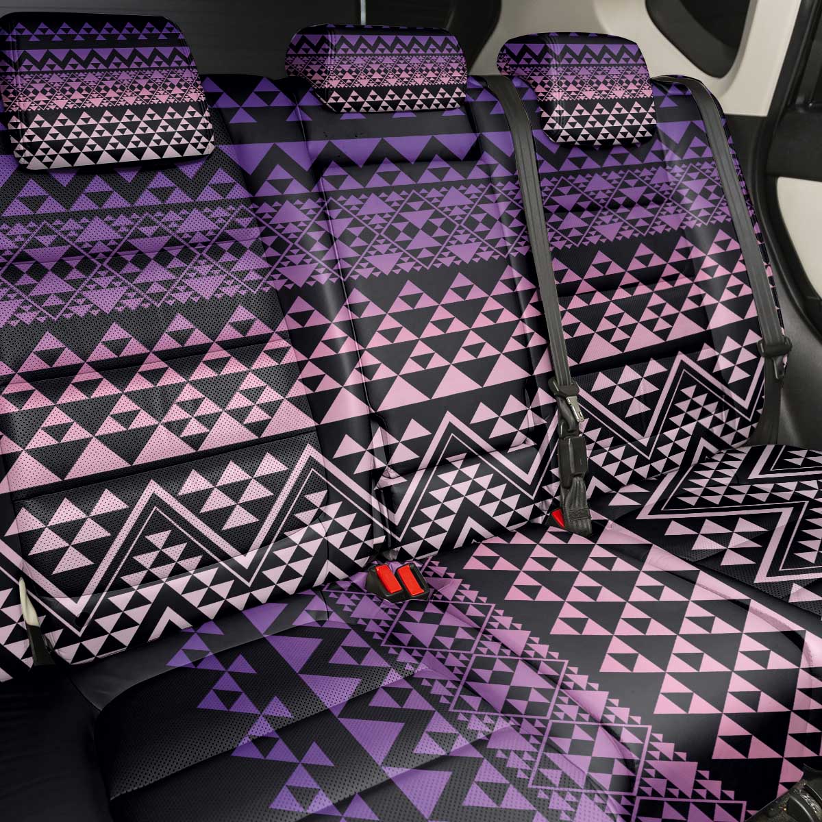 Maori Niho Taniwha Te Wheiao Back Car Seat Cover Waiporoporo - Polynesian Pride