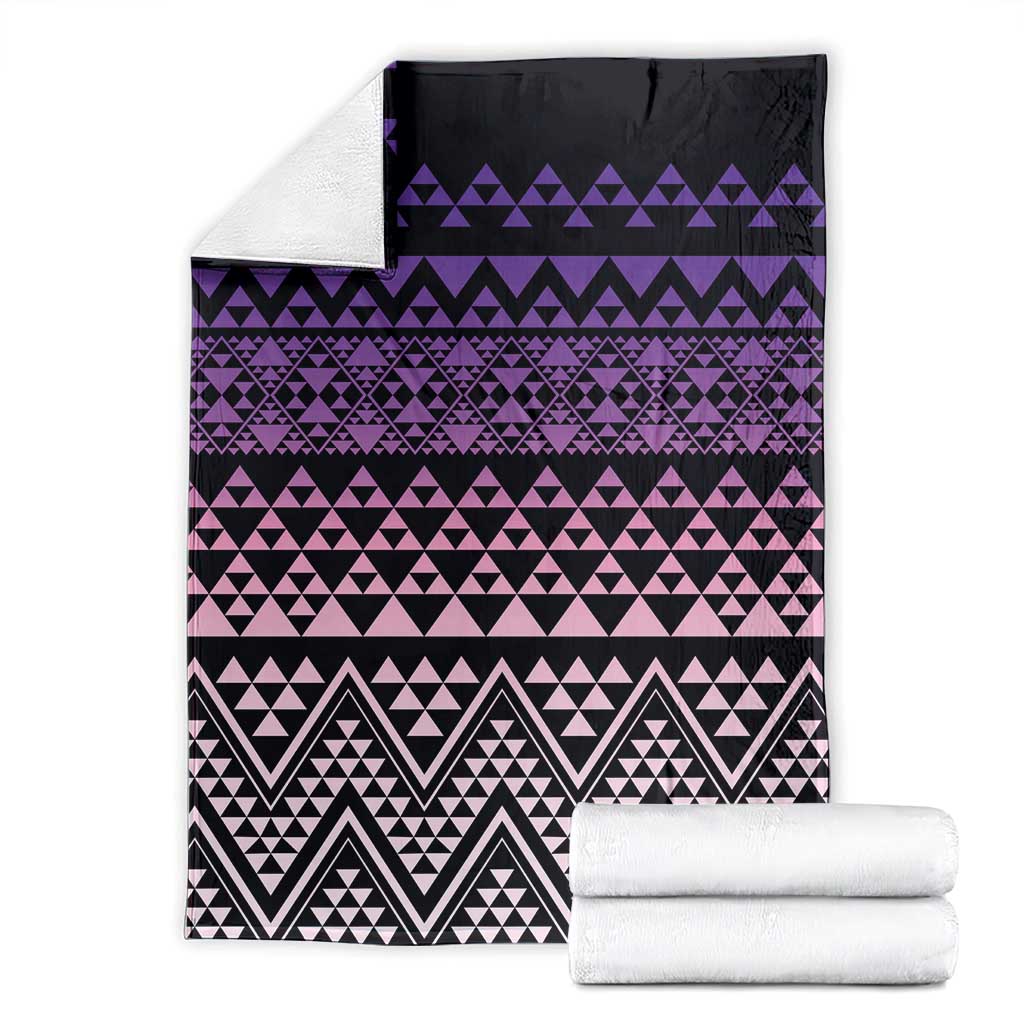 Maori Niho Taniwha Te Wheiao Blanket Waiporoporo - Polynesian Pride