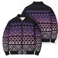 Maori Niho Taniwha Te Wheiao Bomber Puffer Jacket Waiporoporo LT7 - Polynesian Pride
