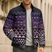 Maori Niho Taniwha Te Wheiao Bomber Puffer Jacket Waiporoporo LT7 - Polynesian Pride