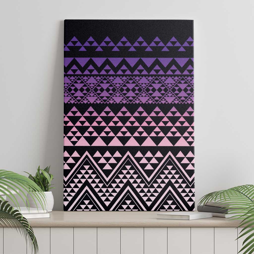 Maori Niho Taniwha Te Wheiao Canvas Wall Art Waiporoporo - Polynesian Pride