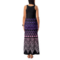 Maori Niho Taniwha Te Wheiao Family Matching Tank Maxi Dress and Hawaiian Shirt Waiporoporo LT7 - Polynesian Pride