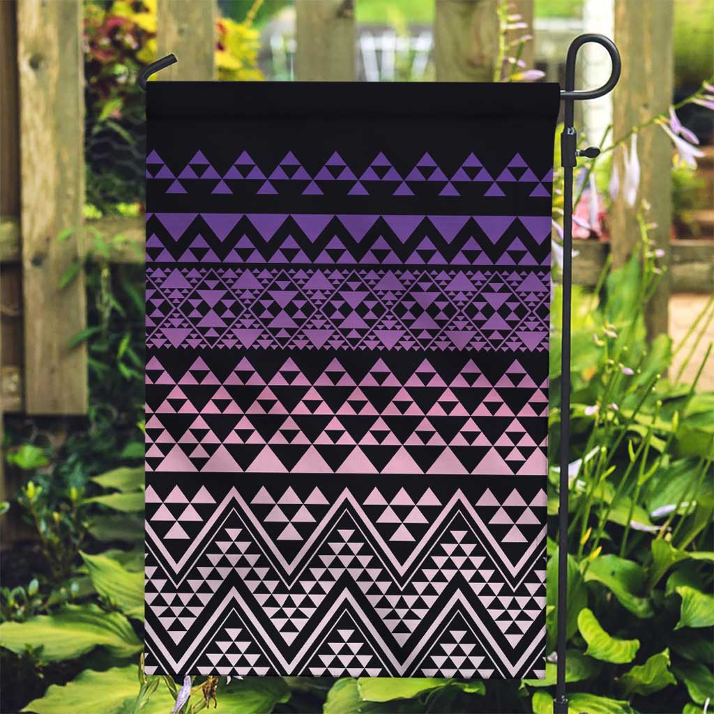 Maori Niho Taniwha Te Wheiao Garden Flag Waiporoporo - Polynesian Pride