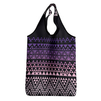 Maori Niho Taniwha Te Wheiao Grocery Bag Waiporoporo - Polynesian Pride