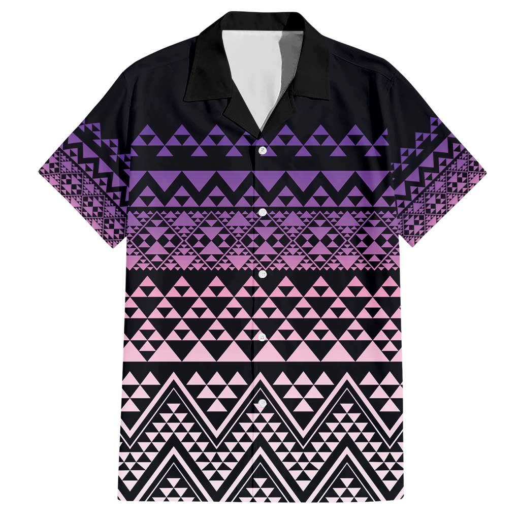 Maori Niho Taniwha Te Wheiao Hawaiian Shirt Waiporoporo LT7 Purple - Polynesian Pride
