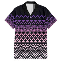 Maori Niho Taniwha Te Wheiao Hawaiian Shirt Waiporoporo LT7 Purple - Polynesian Pride