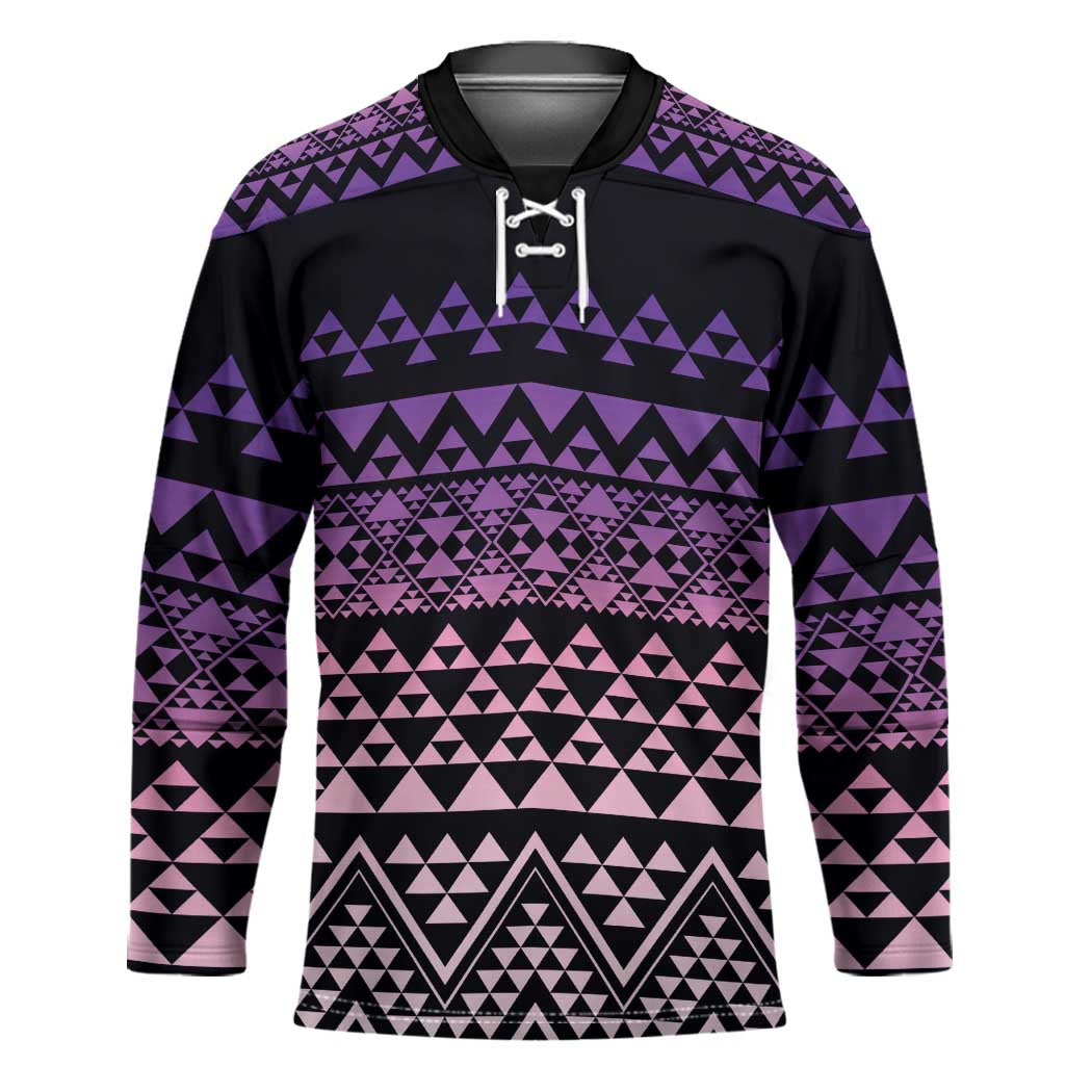 Maori Niho Taniwha Te Wheiao Hockey Jersey Waiporoporo - Polynesian Pride