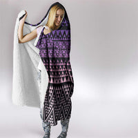 Maori Niho Taniwha Te Wheiao Hooded Blanket Waiporoporo - Polynesian Pride