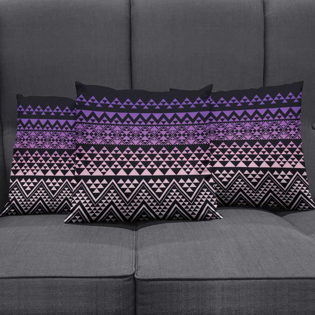 Maori Niho Taniwha Te Wheiao Pillow Cover Waiporoporo LT7 - Polynesian Pride