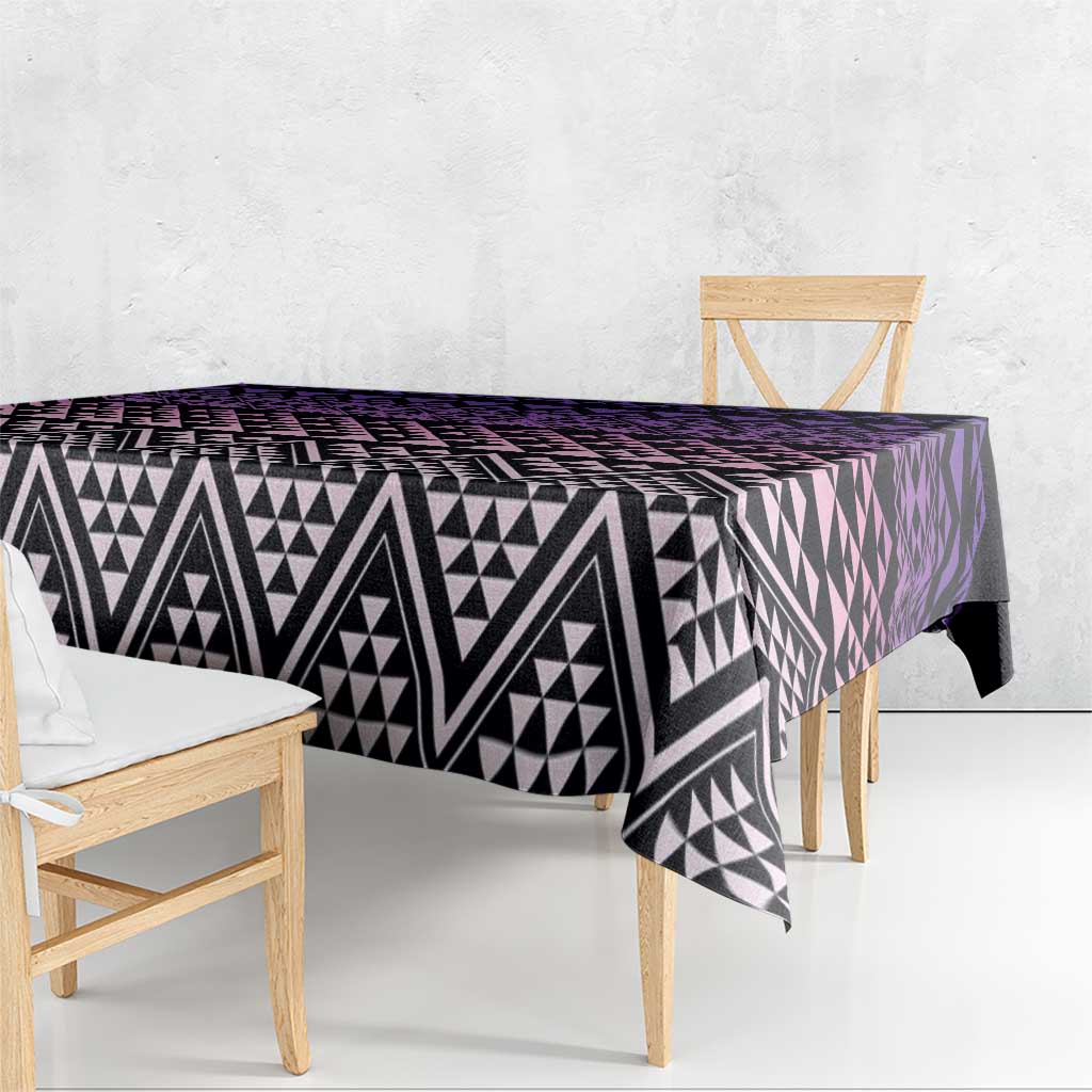 Maori Niho Taniwha Te Wheiao Tablecloth Waiporoporo - Polynesian Pride