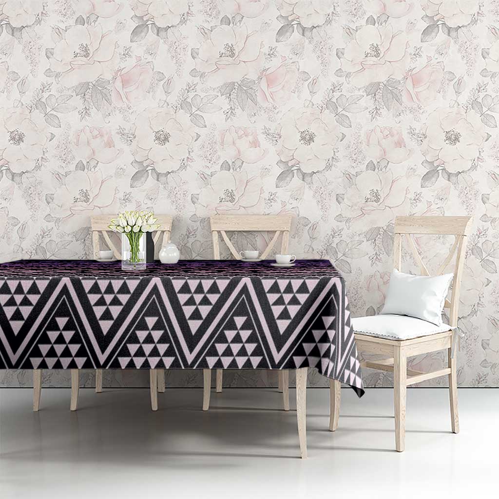 Maori Niho Taniwha Te Wheiao Tablecloth Waiporoporo - Polynesian Pride