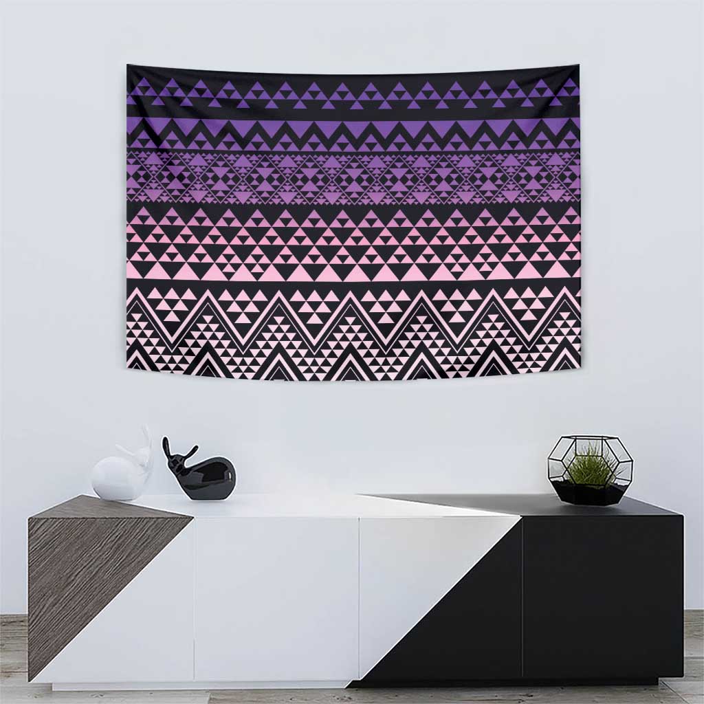 Maori Niho Taniwha Te Wheiao Tapestry Waiporoporo - Polynesian Pride