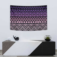 Maori Niho Taniwha Te Wheiao Tapestry Waiporoporo - Polynesian Pride