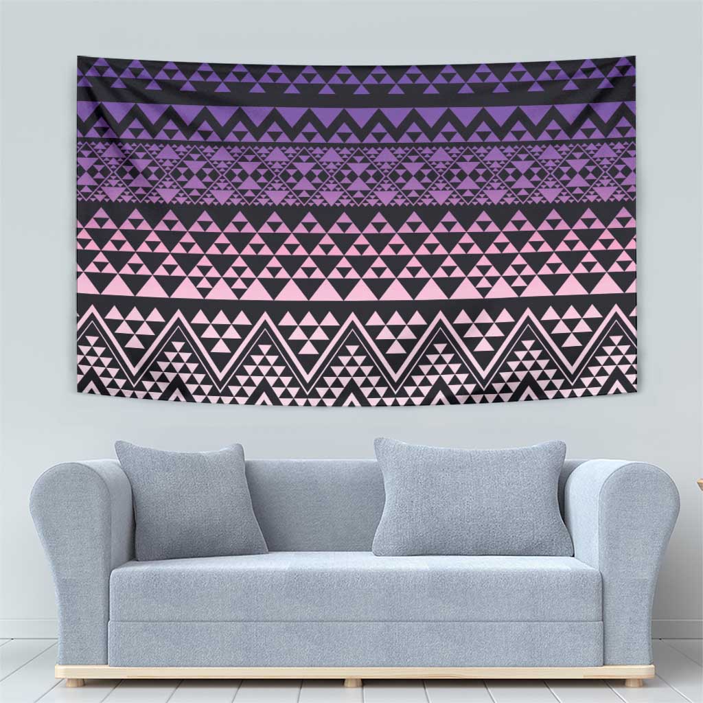 Maori Niho Taniwha Te Wheiao Tapestry Waiporoporo - Polynesian Pride