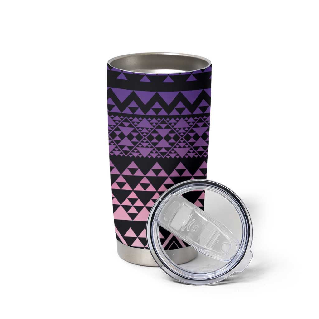 Maori Niho Taniwha Te Wheiao Tumbler Cup Waiporoporo - Polynesian Pride