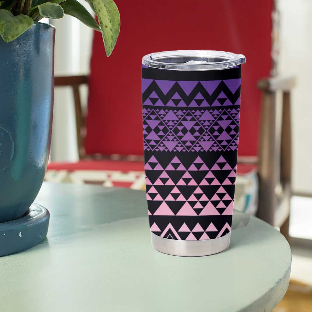 Maori Niho Taniwha Te Wheiao Tumbler Cup Waiporoporo - Polynesian Pride