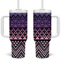 Maori Niho Taniwha Te Wheiao Tumbler With Handle Waiporoporo - Polynesian Pride