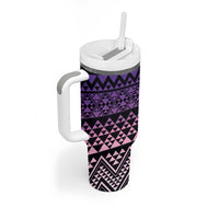 Maori Niho Taniwha Te Wheiao Tumbler With Handle Waiporoporo - Polynesian Pride