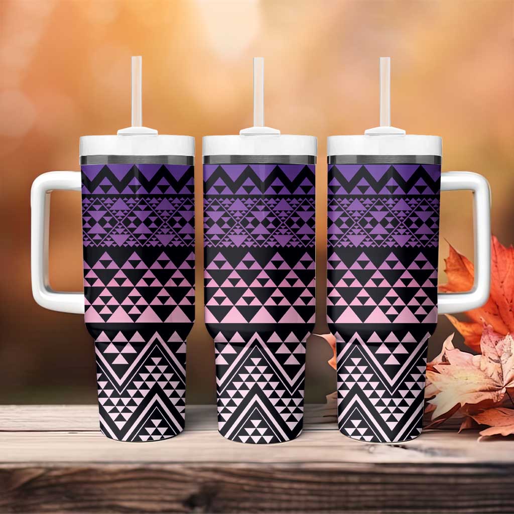 Maori Niho Taniwha Te Wheiao Tumbler With Handle Waiporoporo - Polynesian Pride