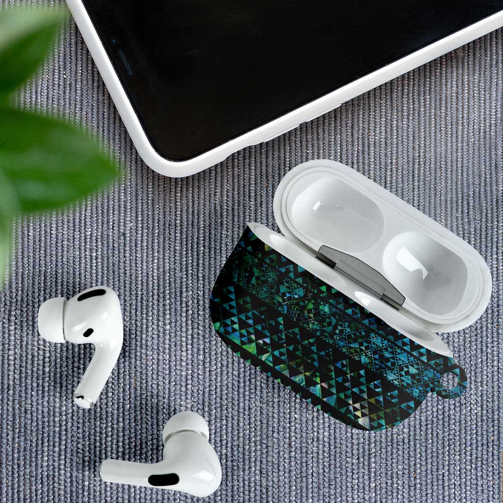 Maori Niho Taniwha Te Wheiao AirPods Case Paua Shell - Polynesian Pride