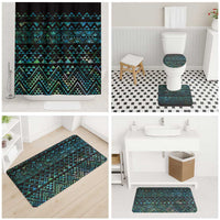 Maori Niho Taniwha Te Wheiao Bathroom Set Paua Shell - Polynesian Pride