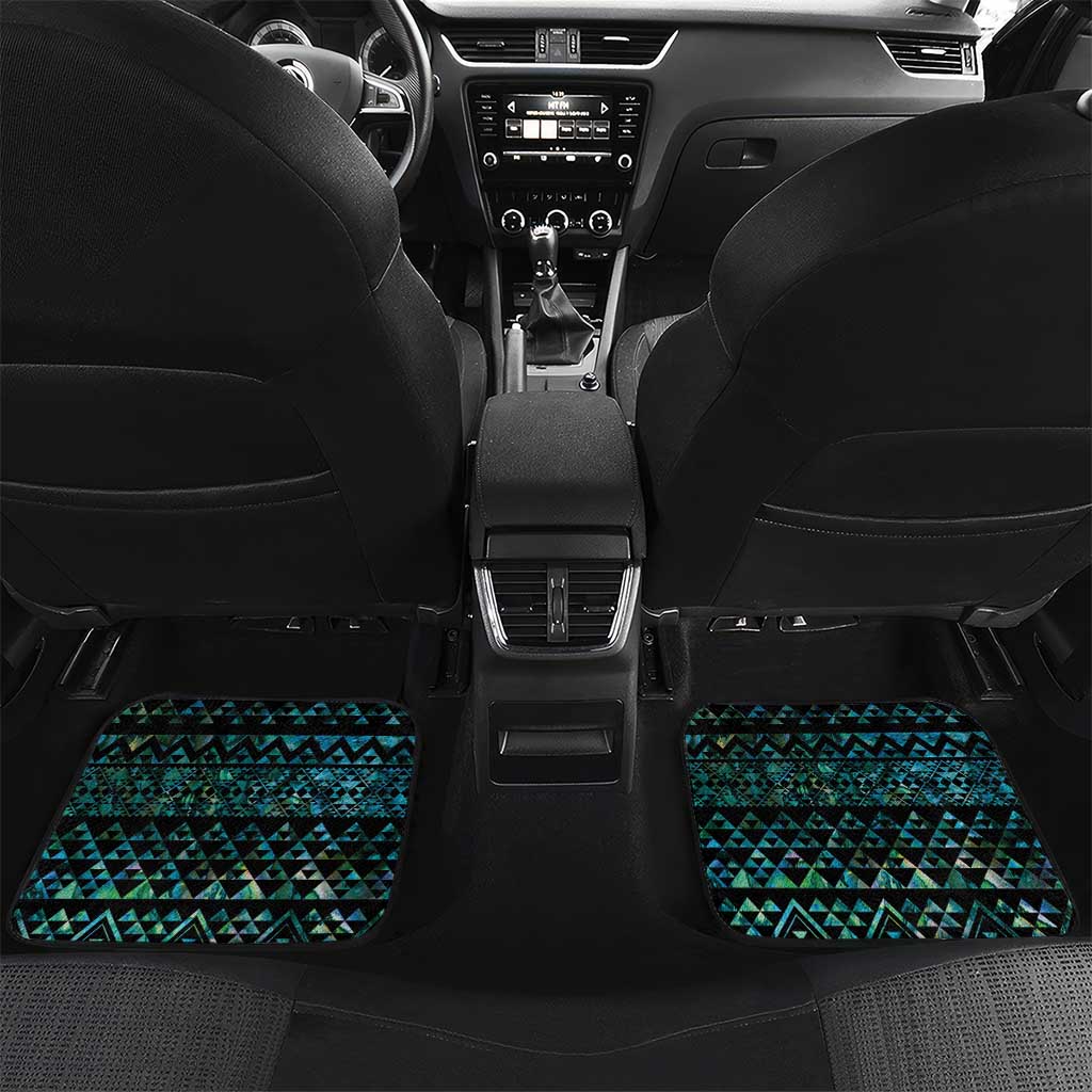 Maori Niho Taniwha Te Wheiao Car Mats Paua Shell - Polynesian Pride