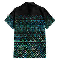 Maori Niho Taniwha Te Wheiao Family Matching Off The Shoulder Long Sleeve Dress and Hawaiian Shirt Paua Shell LT7 - Polynesian Pride
