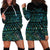 Maori Niho Taniwha Te Wheiao Hoodie Dress Paua Shell - Polynesian Pride