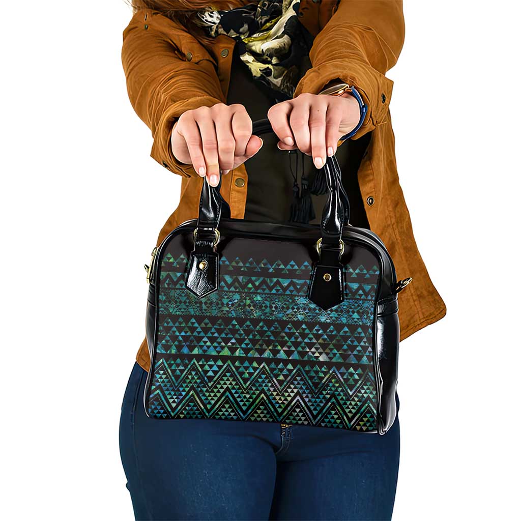 Maori Niho Taniwha Te Wheiao Shoulder Handbag Paua Shell - Polynesian Pride