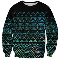 Maori Niho Taniwha Te Wheiao Sweatshirt Paua Shell LT7 Unisex Colorful - Polynesian Pride