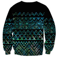 Maori Niho Taniwha Te Wheiao Sweatshirt Paua Shell LT7 - Polynesian Pride