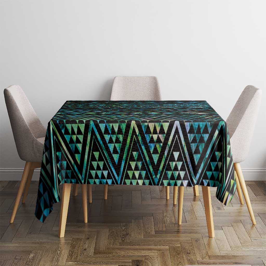 Maori Niho Taniwha Te Wheiao Tablecloth Paua Shell - Polynesian Pride
