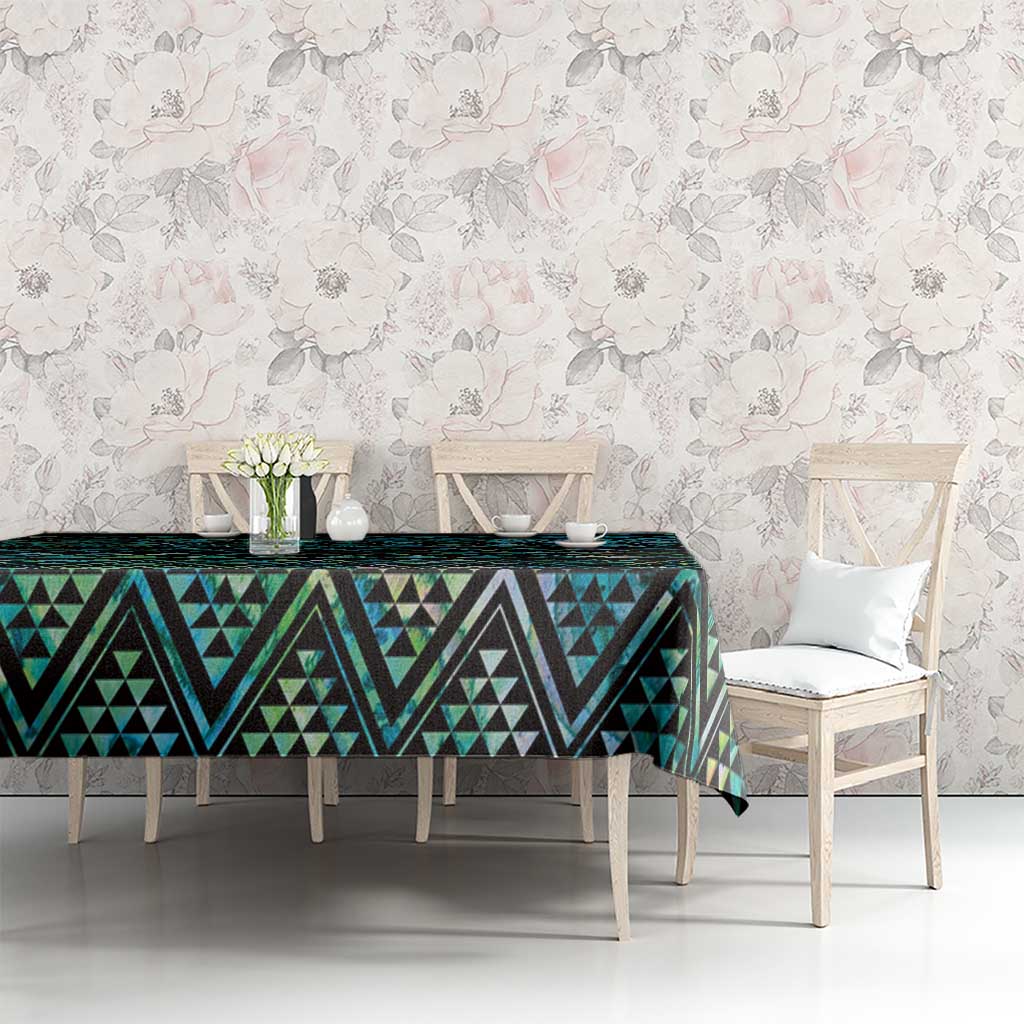 Maori Niho Taniwha Te Wheiao Tablecloth Paua Shell - Polynesian Pride