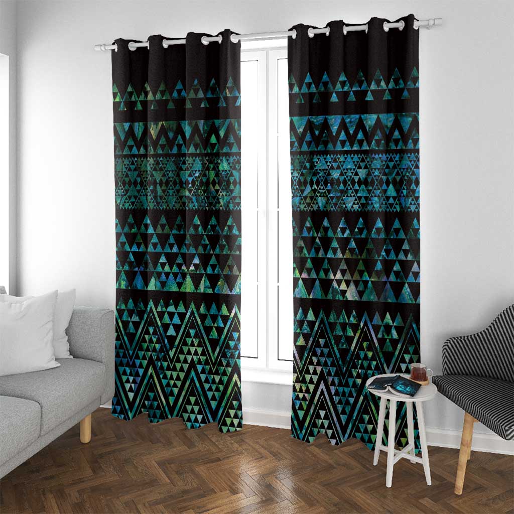 Maori Niho Taniwha Te Wheiao Window Curtain Paua Shell - Polynesian Pride
