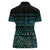 Maori Niho Taniwha Te Wheiao Women Polo Shirt Paua Shell - Polynesian Pride