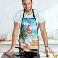 Tropical Christmas Funny Santa Apron Beach Vacation