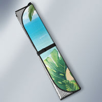 Tropical Christmas Funny Santa Auto Sun Shade Beach Vacation
