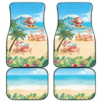 Tropical Christmas Funny Santa Car Mats Beach Vacation