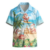 Tropical Christmas Funny Santa Kid Hawaiian Shirt Beach Vacation LT7 - Polynesian Pride
