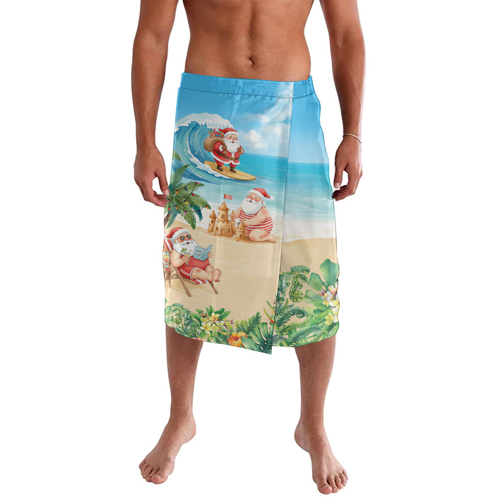 Tropical Christmas Funny Santa Lavalava Beach Vacation